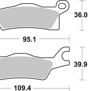 Plaquettes de frein BREMBO Off-Road métal fritté – 07GR27SX