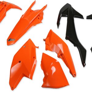 Kit plastique UFO origine (2017) orange/noir/blanc KTM