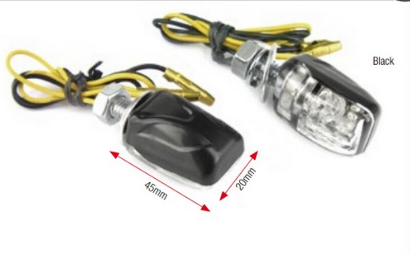 Clignotants BIHR Shell LED noir universels