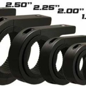 Kit de fixation VISION X tube Ø50mm pour visserie M10 alu noir