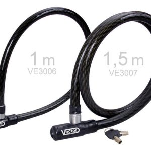 Cadenas de cable antivol VECTOR Max Lock – Ø20mm / 1,0m