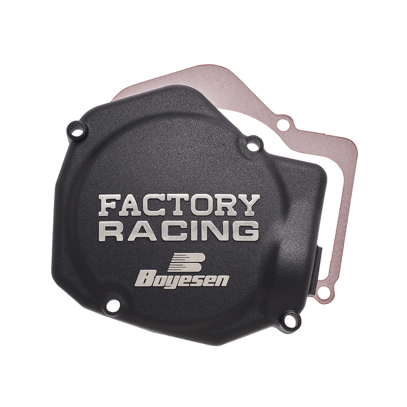 Couvercle d&rsquo;allumage BOYESEN Factory Racing noir Honda CR125R