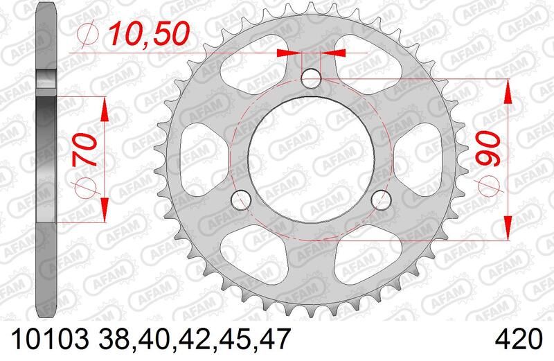 Couronne AFAM acier standard - 420