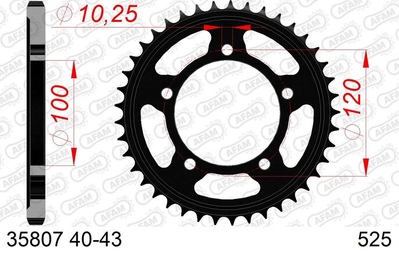 Couronne AFAM acier standard - 525