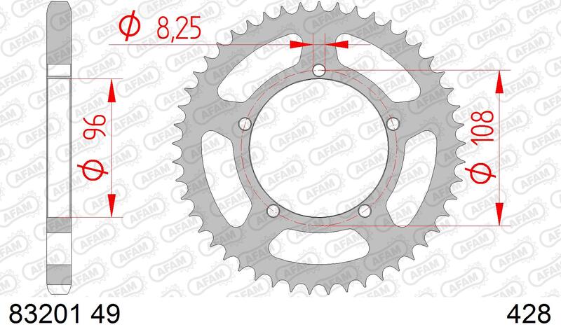 Couronne AFAM acier standard - 428