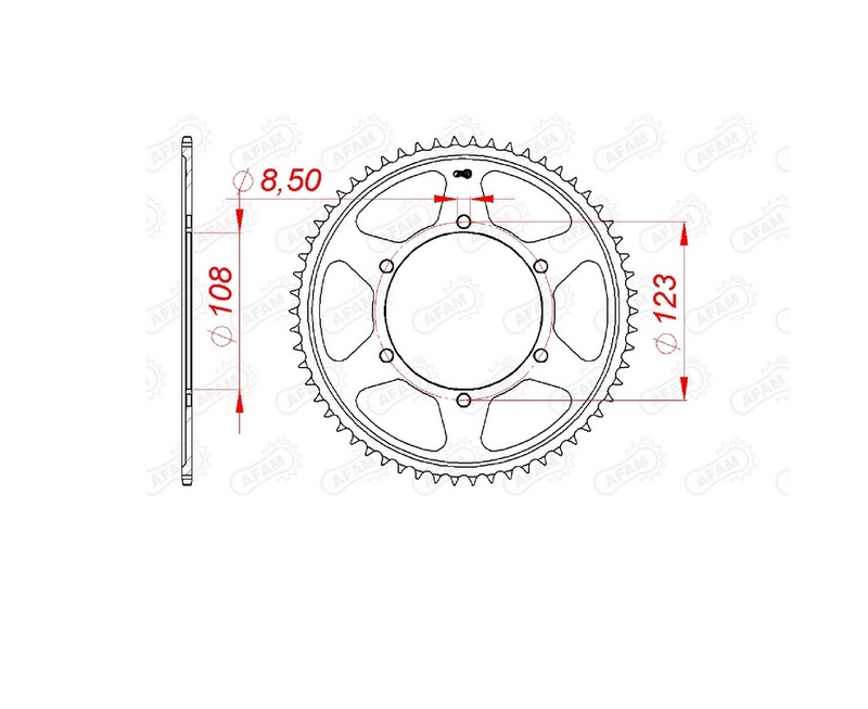 Couronne AFAM acier standard - 428