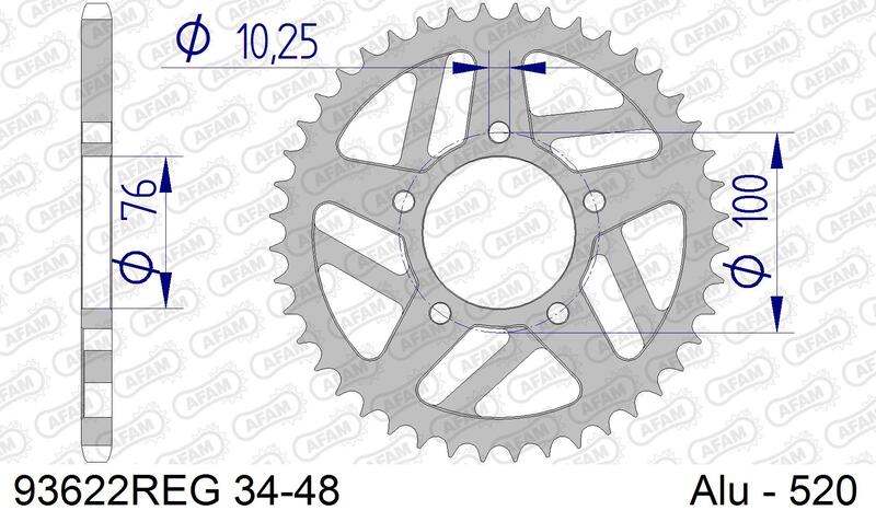 Couronne AFAM alu standard - 520
