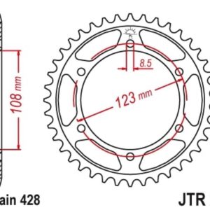 Couronne JT SPROCKETS Acier Standard – 428