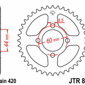 Couronne JT SPROCKETS acier standard – 420