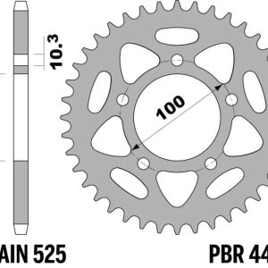 Couronne PBR alu standard – 525