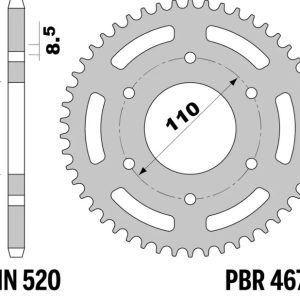 Couronne PBR alu renforcé – 520