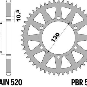 Couronne PBR alu renforcé – 520
