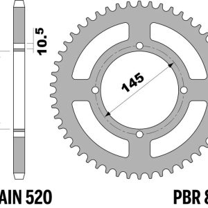 Couronne PBR acier standard – 520