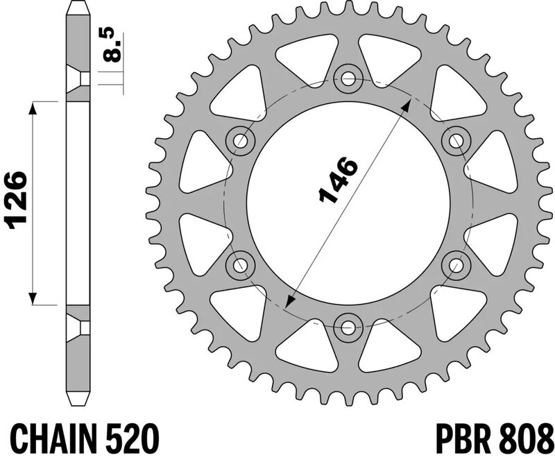 Couronne PBR acier standard - 520