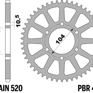 Couronne PBR acier standard – 520