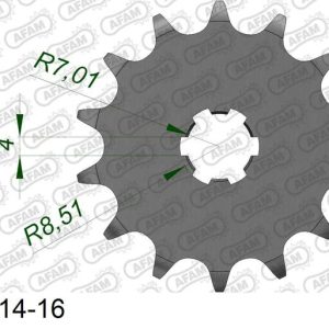Pignon AFAM acier standard – 420