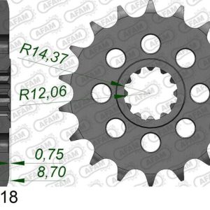 Pignon AFAM acier standard – 525