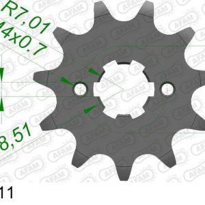 Pignon AFAM acier standard – 420