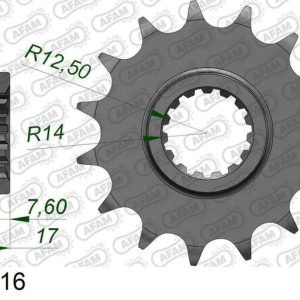 Pignon AFAM acier standard – 525