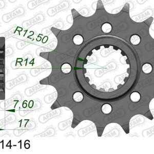 Pignon AFAM acier standard – 520