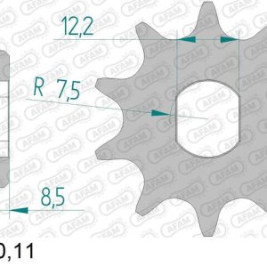 Pignon AFAM acier standard – 415