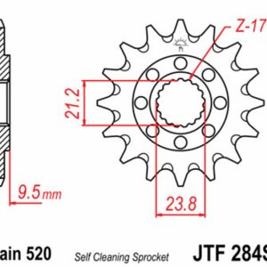 Pignon JT SPROCKETS acier anti-boue – 520