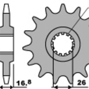 Pignon PBR acier anti-bruit – 525