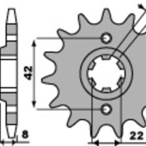 Pignon PBR acier standard – 520