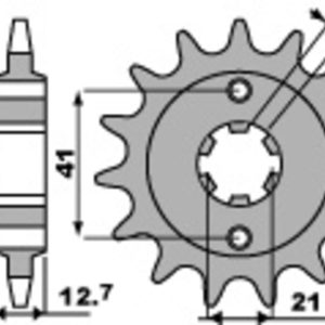 Pignon PBR acier anti-bruit – 530