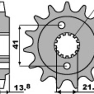 Pignon PBR acier anti-bruit – 525