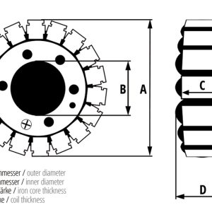 Stator ELECTROSPORT – Suzuki DL 1000 V-STROM