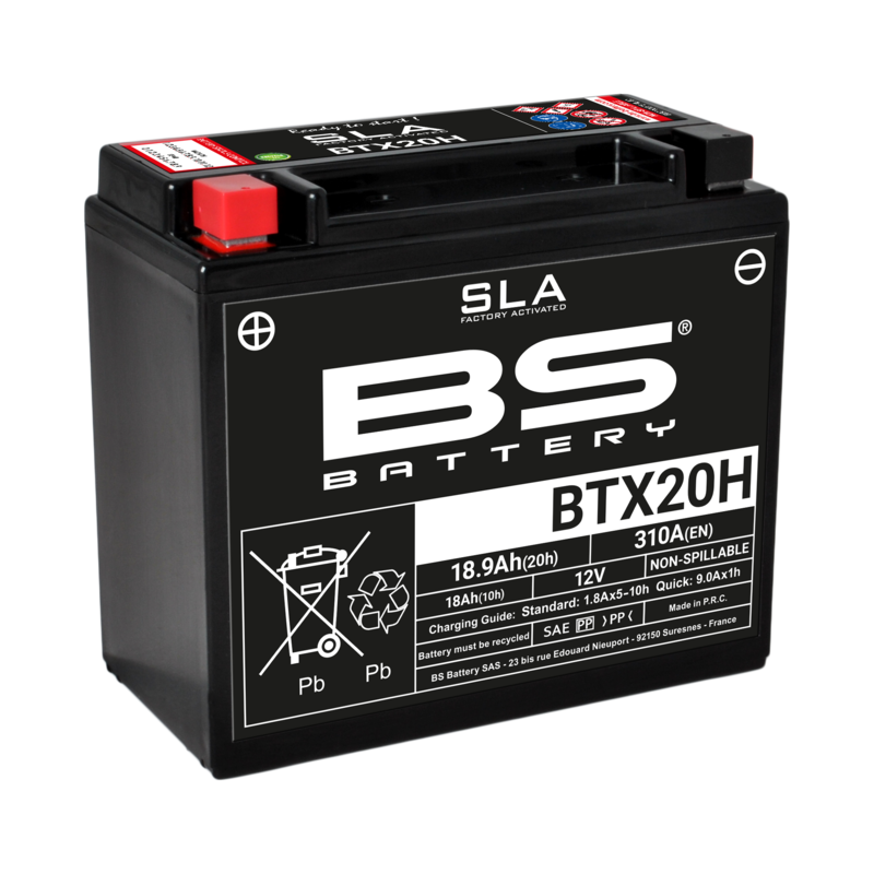 Batterie BS BATTERY SLA sans entretien activé usine – BTX20H