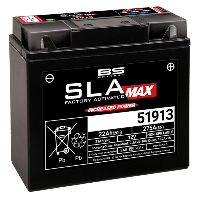 Batterie BS BATTERY SLA Max sans entretien activé usine – 51913