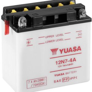 Batterie YUASA conventionnelle sans pack acide – 12N7-4A
