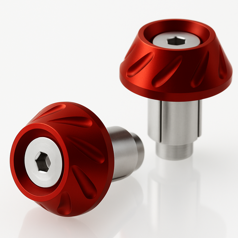 Embouts de guidon BIHR Next Ø14-17mm rouge