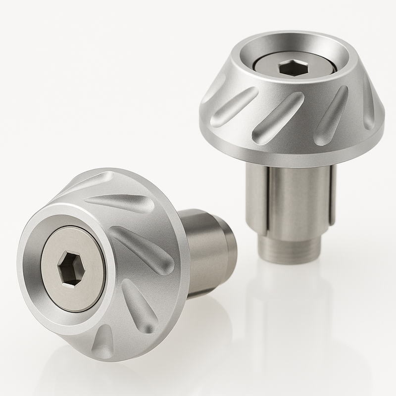 Embouts de guidon BIHR Next Ø14-17mm argent