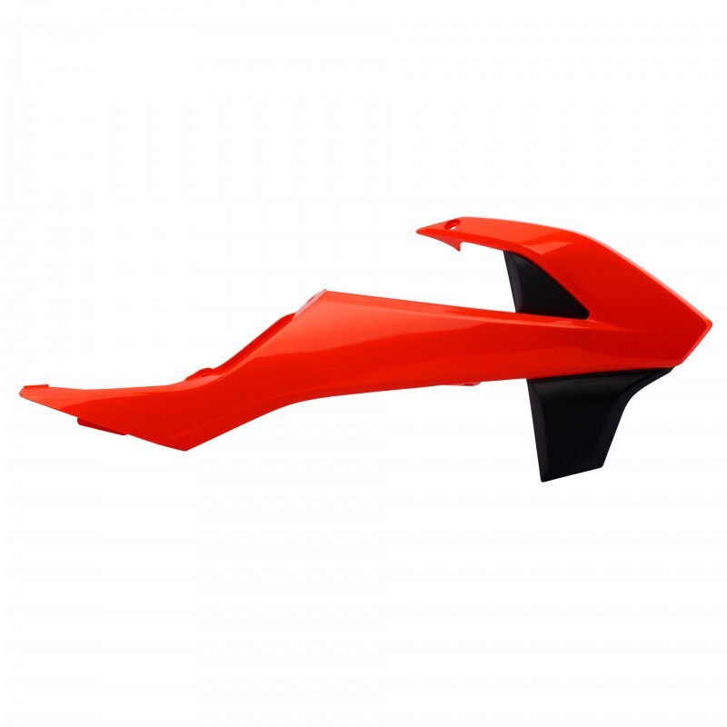 Ouïes de radiateur POLISPORT orange fluo KTM