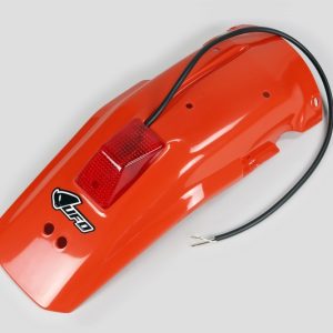 Garde-boue arrière + feu UFO orange Honda XR600R