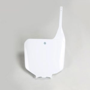 Plaque numéro frontale UFO blanc Honda