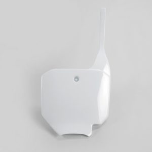 Plaque numéro frontale UFO blanc Honda CR80/CR85