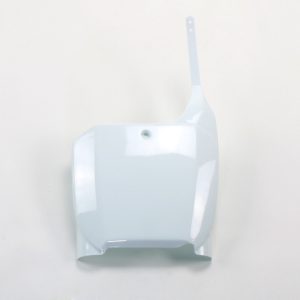 Plaque numéro frontale UFO blanc Honda