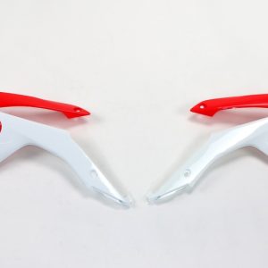 Ouïes de radiateur UFO rouge/blanc Honda CRF250R/450R