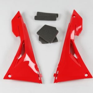 Caches boîte à air UFO rouge Honda CRF250R/450R/RX