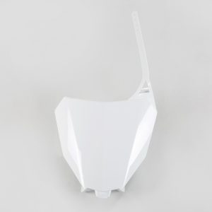 Plaque numéro frontale UFO blanc Honda CRF450R/RX