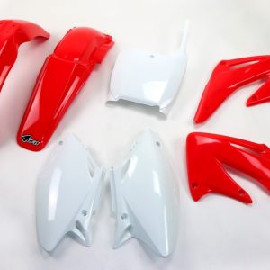 Kit plastique UFO couleur origine rouge/blanc Honda CRF450R