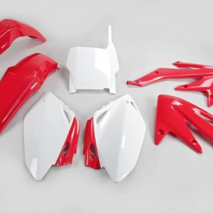 Kit plastique UFO couleur origine rouge/blanc Honda CRF450R
