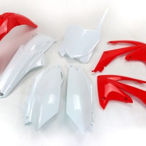 Kit plastique UFO couleur origine rouge/blanc Honda CRF250R/450R