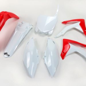 Kit plastique UFO couleur origine rouge/blanc Honda CRF250R/450R