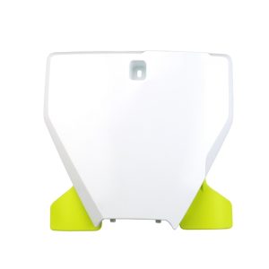 Plaque numéro frontale UFO blanc/jaune Husqvarna TC/FC