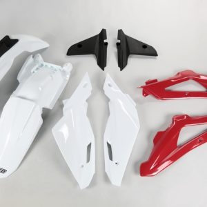 Kit plastique UFO couleur origine blanc/rouge/gris Husqvarna TC250